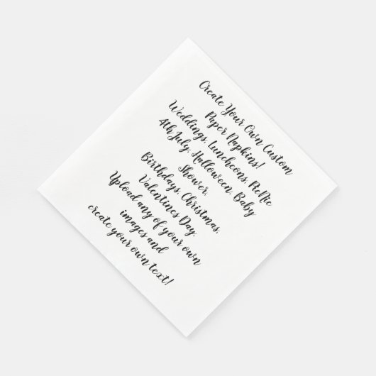 Creëer Uw eigen persoonlijke Gepersonaliseerd Servet (Hoek)