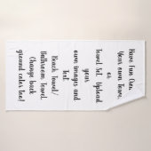 Creëer Uw eigen persoonlijke Gepersonaliseerd weg/ Badhanddoek (Badhanddoek)