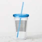 Creëer uw eigen persoonlijke gepersonaliseerde acryl drinkbeker (Achterkant)