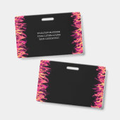 Creëer uw eigen persoonlijke gepersonaliseerde badge (Voor- en achterkant)