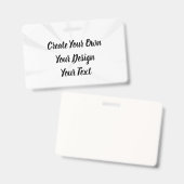 Creëer uw eigen persoonlijke gepersonaliseerde badge (Voor- en achterkant)