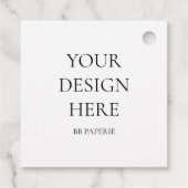 Creëer uw eigen persoonlijke gepersonaliseerde bedankjes labels (Achterkant)