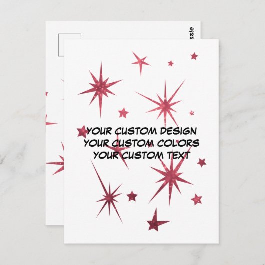 Creëer uw eigen persoonlijke gepersonaliseerde briefkaart (Voorkant / Achterkant)