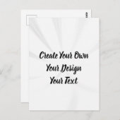 Creëer uw eigen persoonlijke gepersonaliseerde briefkaart (Voorkant / Achterkant)