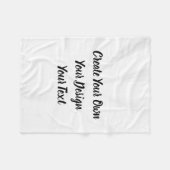 Creëer uw eigen persoonlijke gepersonaliseerde fleece deken (Voorkant (Horizontaal))