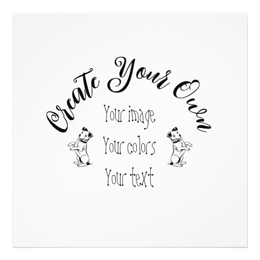 Creëer uw eigen persoonlijke gepersonaliseerde foto afdruk (Voorkant)