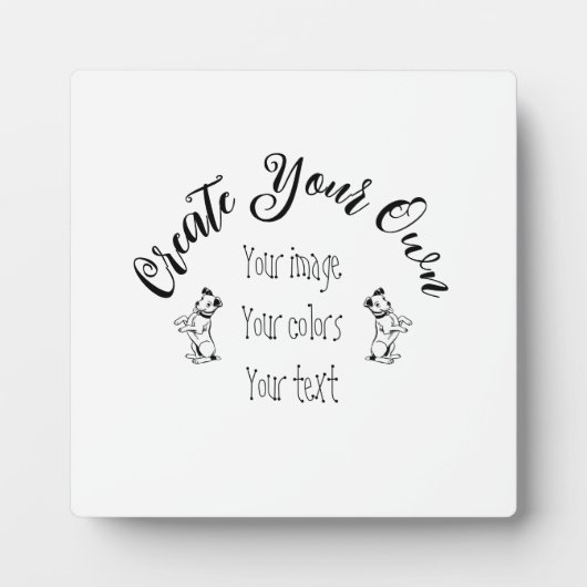 Creëer uw eigen persoonlijke gepersonaliseerde fotoplaat (Voorkant)