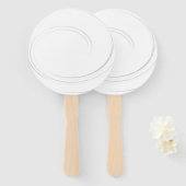 Creëer uw eigen persoonlijke gepersonaliseerde handwaaier (Voorkant en achterkant)