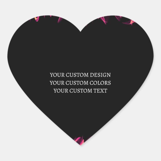 Creëer uw eigen persoonlijke gepersonaliseerde hart sticker (Voorkant)