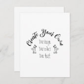 Creëer uw eigen persoonlijke gepersonaliseerde informatiekaartje (Voorkant / Achterkant)