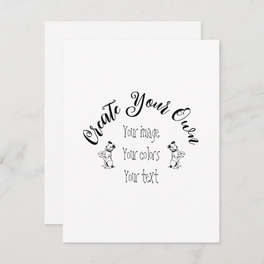 Creëer uw eigen persoonlijke gepersonaliseerde informatiekaartje (Voorkant / Achterkant)