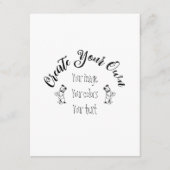 Creëer uw eigen persoonlijke gepersonaliseerde informatiekaartje (Voorkant)