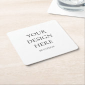 Creëer uw eigen persoonlijke gepersonaliseerde kartonnen onderzetters (Schuin)