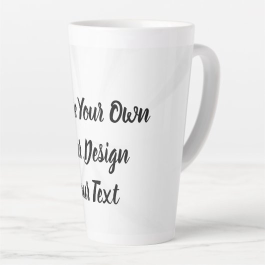 Creëer uw eigen persoonlijke gepersonaliseerde latte mok (Rechterhoek)