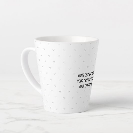 Creëer uw eigen persoonlijke gepersonaliseerde latte mok (Linkerhoek)