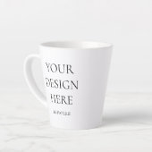 Creëer uw eigen persoonlijke gepersonaliseerde latte mok (Linkerhoek)