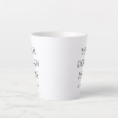 Creëer uw eigen persoonlijke gepersonaliseerde latte mok (Voorkant)