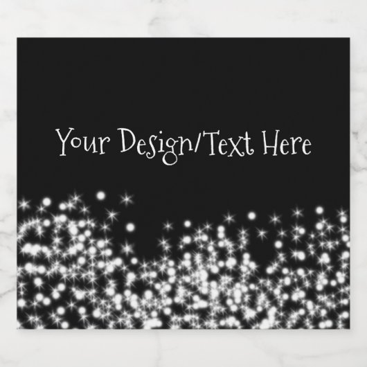 Creëer uw eigen persoonlijke gepersonaliseerde likeurfles etiket (Enkel label)