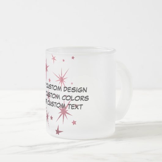 Creëer uw eigen persoonlijke gepersonaliseerde matglas koffiemok (Voorkant rechts)