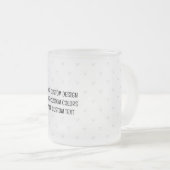 Creëer uw eigen persoonlijke gepersonaliseerde matglas koffiemok (Voorkant rechts)