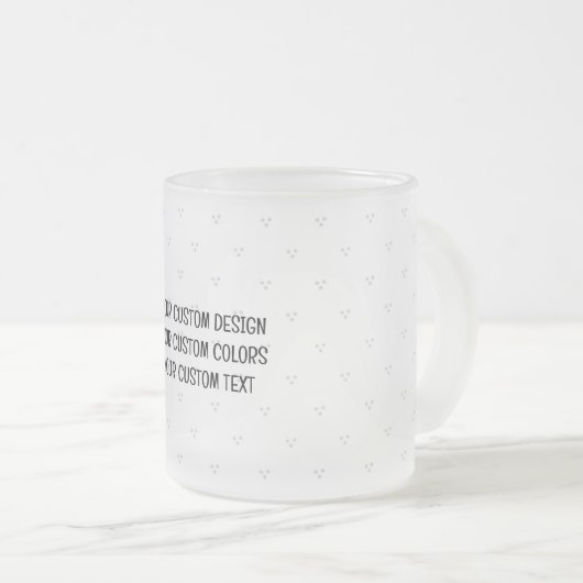 Creëer uw eigen persoonlijke gepersonaliseerde matglas koffiemok (Voorkant rechts)