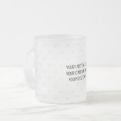 Creëer uw eigen persoonlijke gepersonaliseerde matglas koffiemok (Voorkant links)