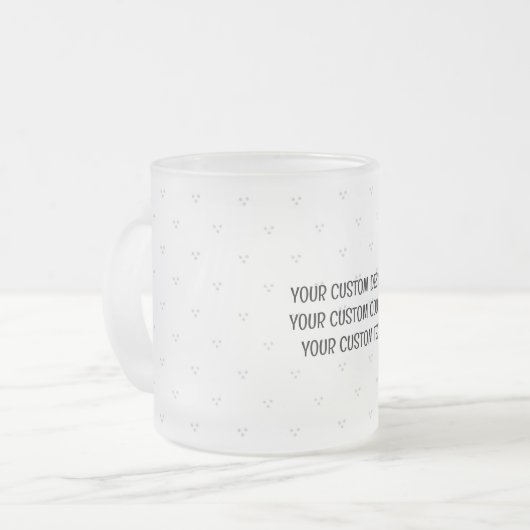 Creëer uw eigen persoonlijke gepersonaliseerde matglas koffiemok (Voorkant links)