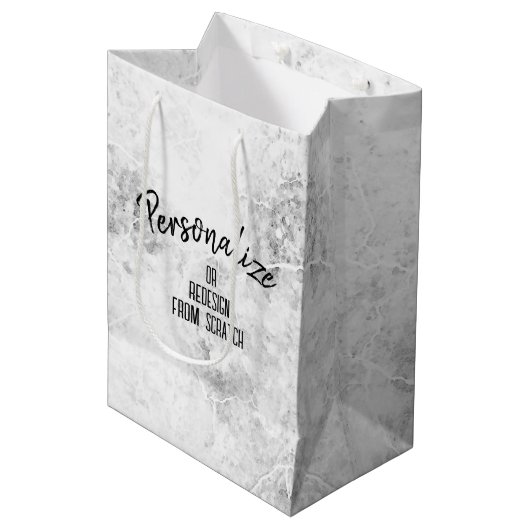 Creëer uw eigen persoonlijke gepersonaliseerde medium cadeauzakje (Voorkant Gekanteld)