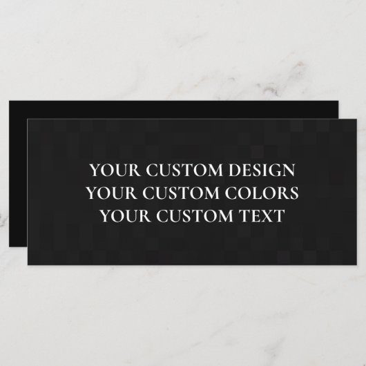 Creëer uw eigen persoonlijke gepersonaliseerde menu (Voorkant / Achterkant)