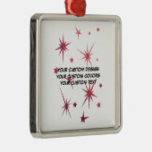 Creëer uw eigen persoonlijke gepersonaliseerde metalen ornament (Rechts)