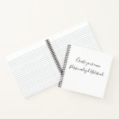 Creëer uw eigen persoonlijke gepersonaliseerde notitieboek (Binnen)