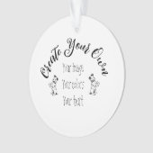 Creëer uw eigen persoonlijke gepersonaliseerde ornament (voorkant)