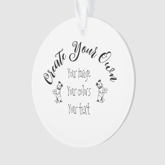 Creëer uw eigen persoonlijke gepersonaliseerde ornament (voorkant)