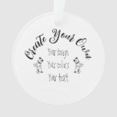 Creëer uw eigen persoonlijke gepersonaliseerde ornament (voorkant)