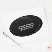 Creëer uw eigen persoonlijke gepersonaliseerde ovale sticker (Envelop)