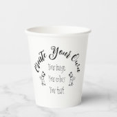 Creëer uw eigen persoonlijke gepersonaliseerde papieren bekers (Voorkant)