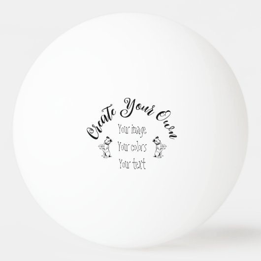 Creëer uw eigen persoonlijke gepersonaliseerde pingpongbal (Voorkant)