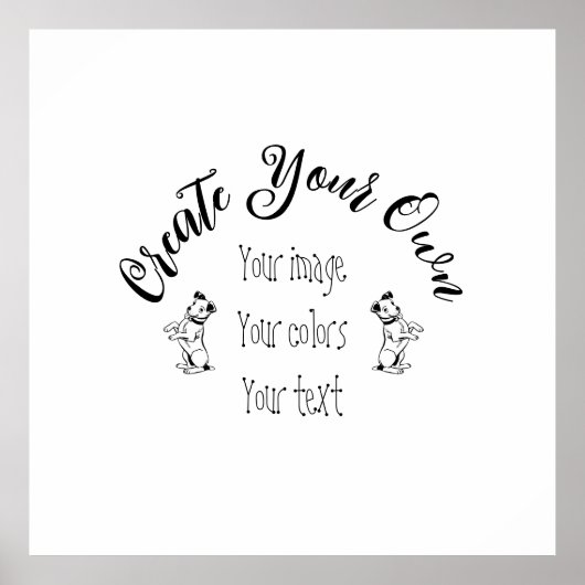 Creëer uw eigen persoonlijke gepersonaliseerde poster (Voorkant)