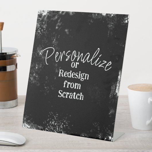 Creëer uw eigen persoonlijke gepersonaliseerde reclamebord met voetstuk (Insitu)