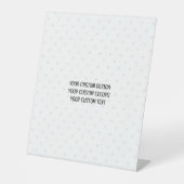 Creëer uw eigen persoonlijke gepersonaliseerde reclamebord met voetstuk (Voorkant)