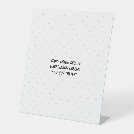 Creëer uw eigen persoonlijke gepersonaliseerde reclamebord met voetstuk (Voorkant)