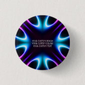 Creëer uw eigen persoonlijke gepersonaliseerde ronde button 3,2 cm (Voorkant)
