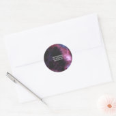 Creëer uw eigen persoonlijke gepersonaliseerde ronde sticker (Envelop)