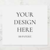 Creëer uw eigen persoonlijke gepersonaliseerde sparkling wijnetiket (Enkel label)