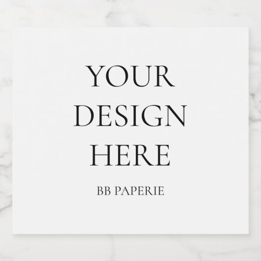 Creëer uw eigen persoonlijke gepersonaliseerde sparkling wijnetiket (Enkel label)