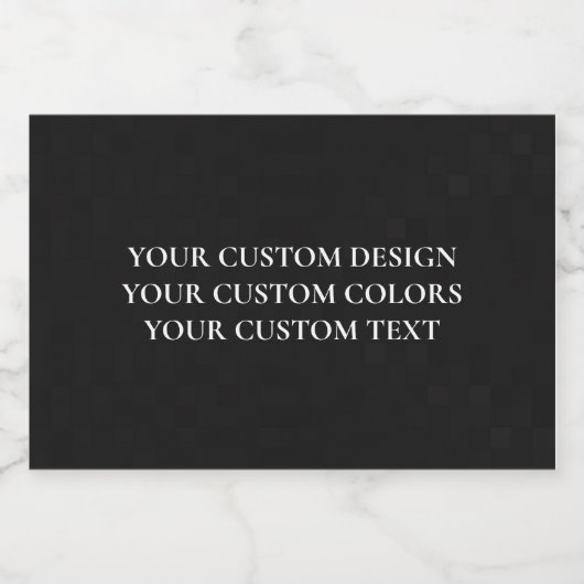 Creëer uw eigen persoonlijke gepersonaliseerde sparkling wijnetiket (Enkel label)