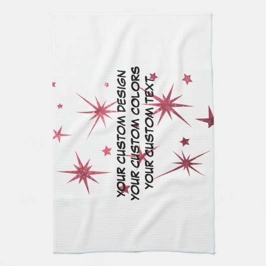 Creëer uw eigen persoonlijke gepersonaliseerde theedoek (Verticaal)