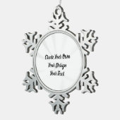 Creëer uw eigen persoonlijke gepersonaliseerde tin sneeuwvlok ornament (Rechts)