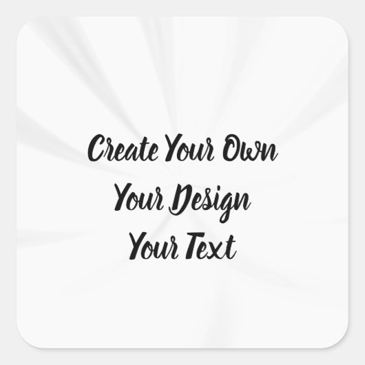 Creëer uw eigen persoonlijke gepersonaliseerde vierkante sticker (Voorkant)