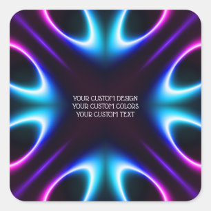 Creëer uw eigen persoonlijke gepersonaliseerde vierkante sticker